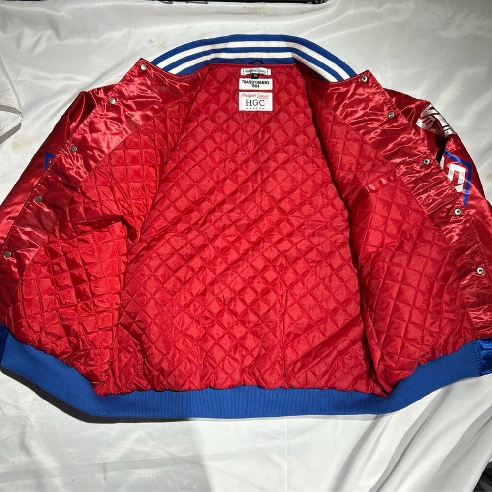 Rare Transformers Satin Bomber Jacket Headgear Classics Size 5XL Brand‎ New - Picture 5 of 8